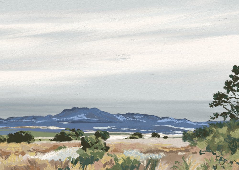 Vastas montanhas desérticas de Jenna Alheit