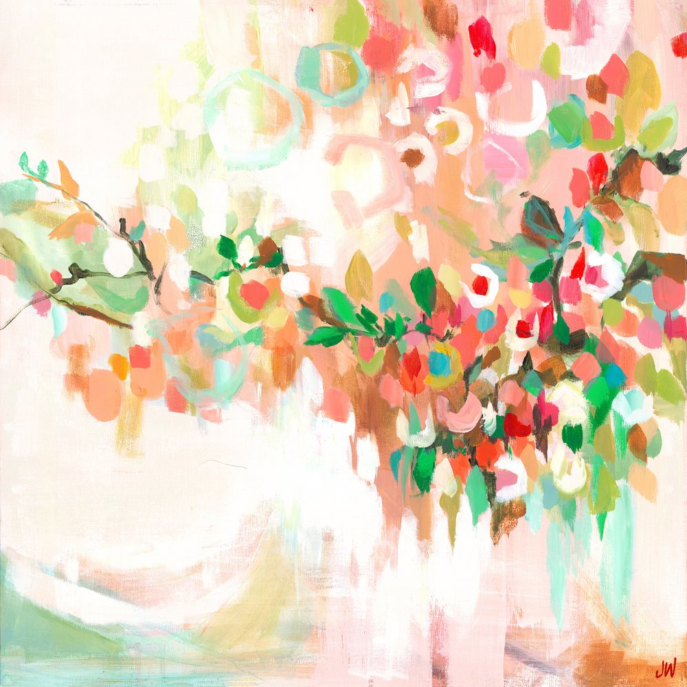 Padrão floral manchado de Jenny Westenhofer