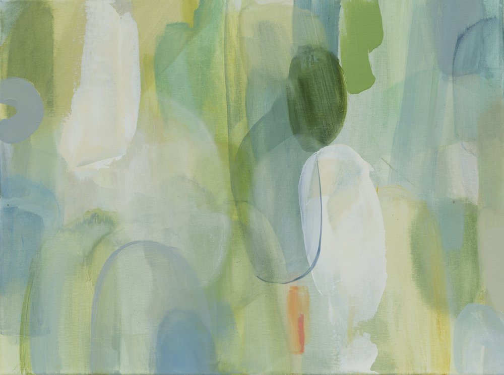 Verde Azul Abstrato de Jenny Westenhofer