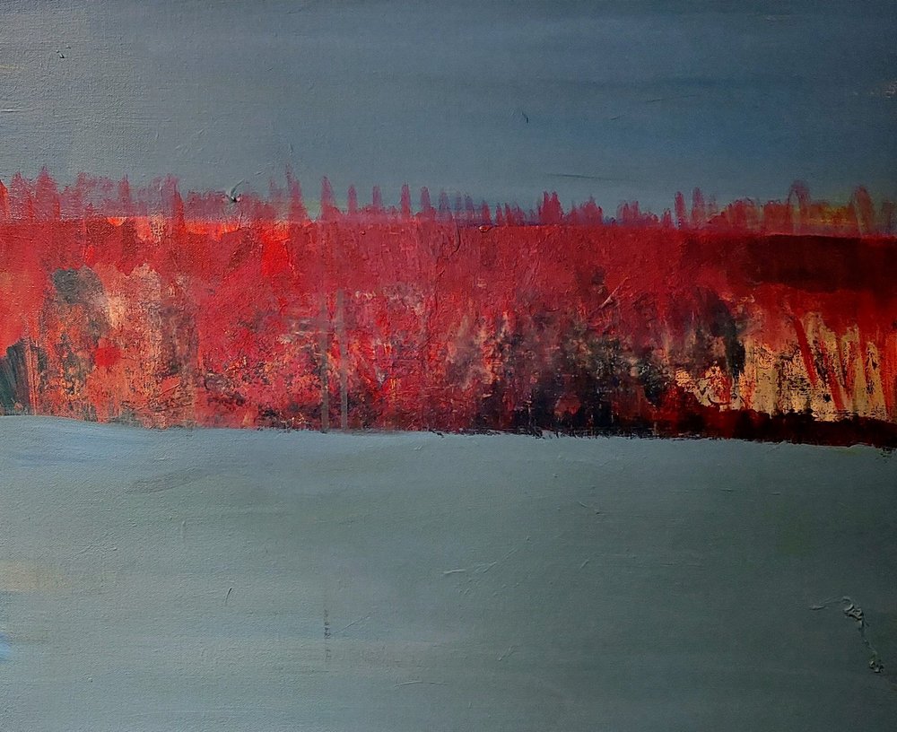 Horizonte abstrato e ardente de Joackim Schou Dahle