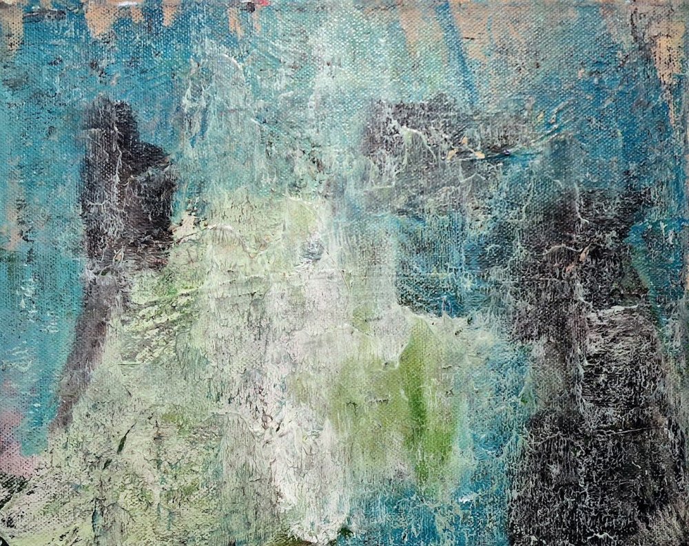 Azul-esverdeado texturado de Joackim Schou Dahle