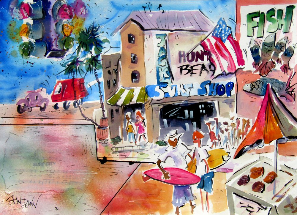 A vida numa cidade costeira de surf de John Dunn