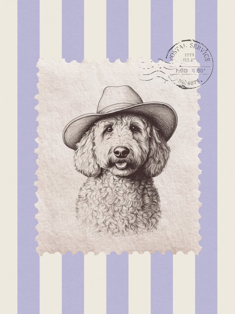 Carimbo de desenho de cowboy de Jolly and Dash