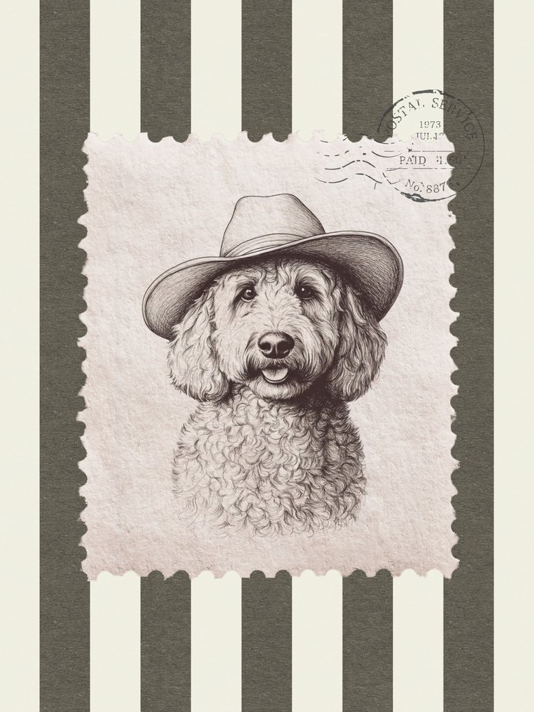 Chapéu de cowboy Goldendoodle de Jolly and Dash