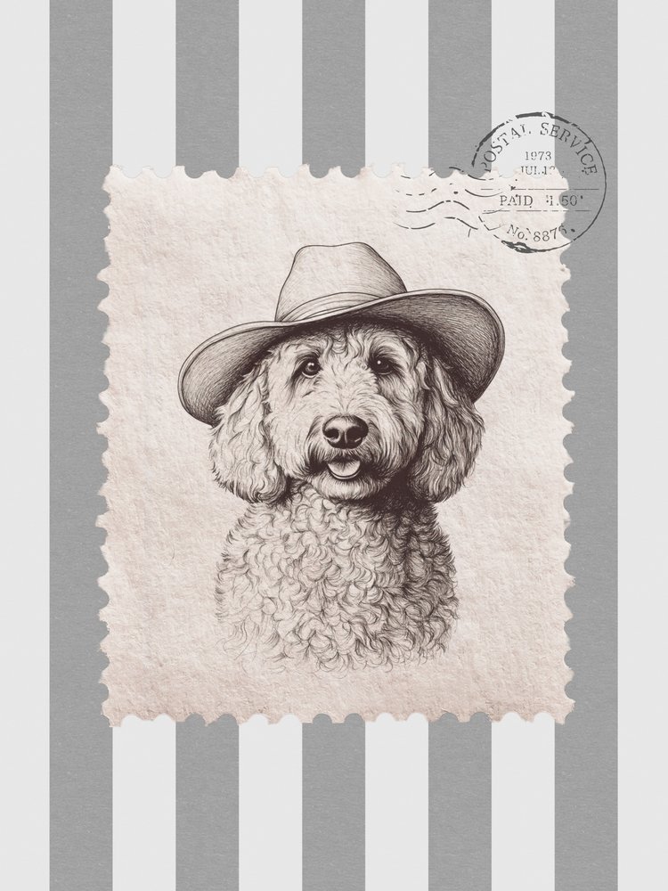 Selo do Cowboy Goldendoodle de Jolly and Dash