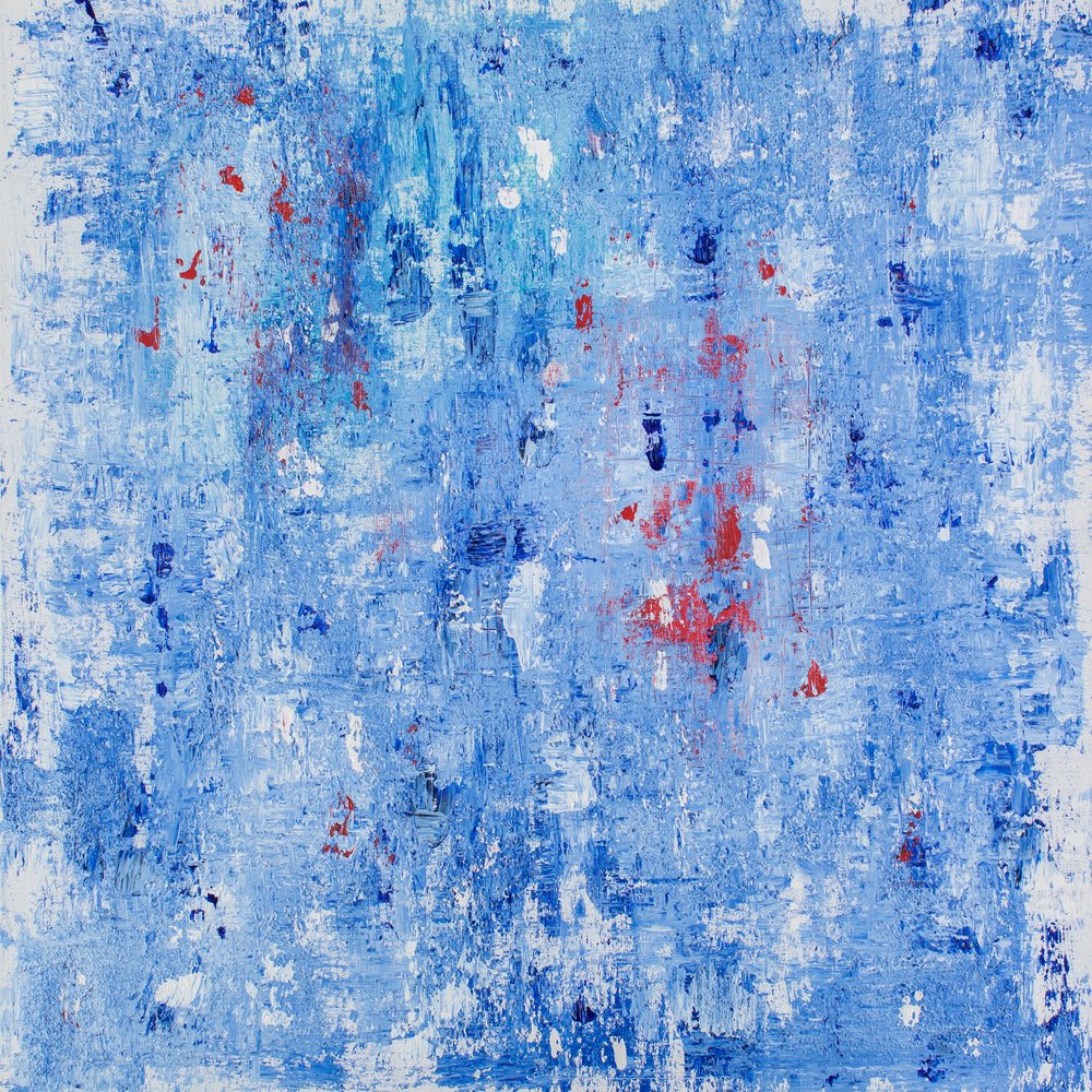 Abstrato em azul vibrante de Jonas Weikel