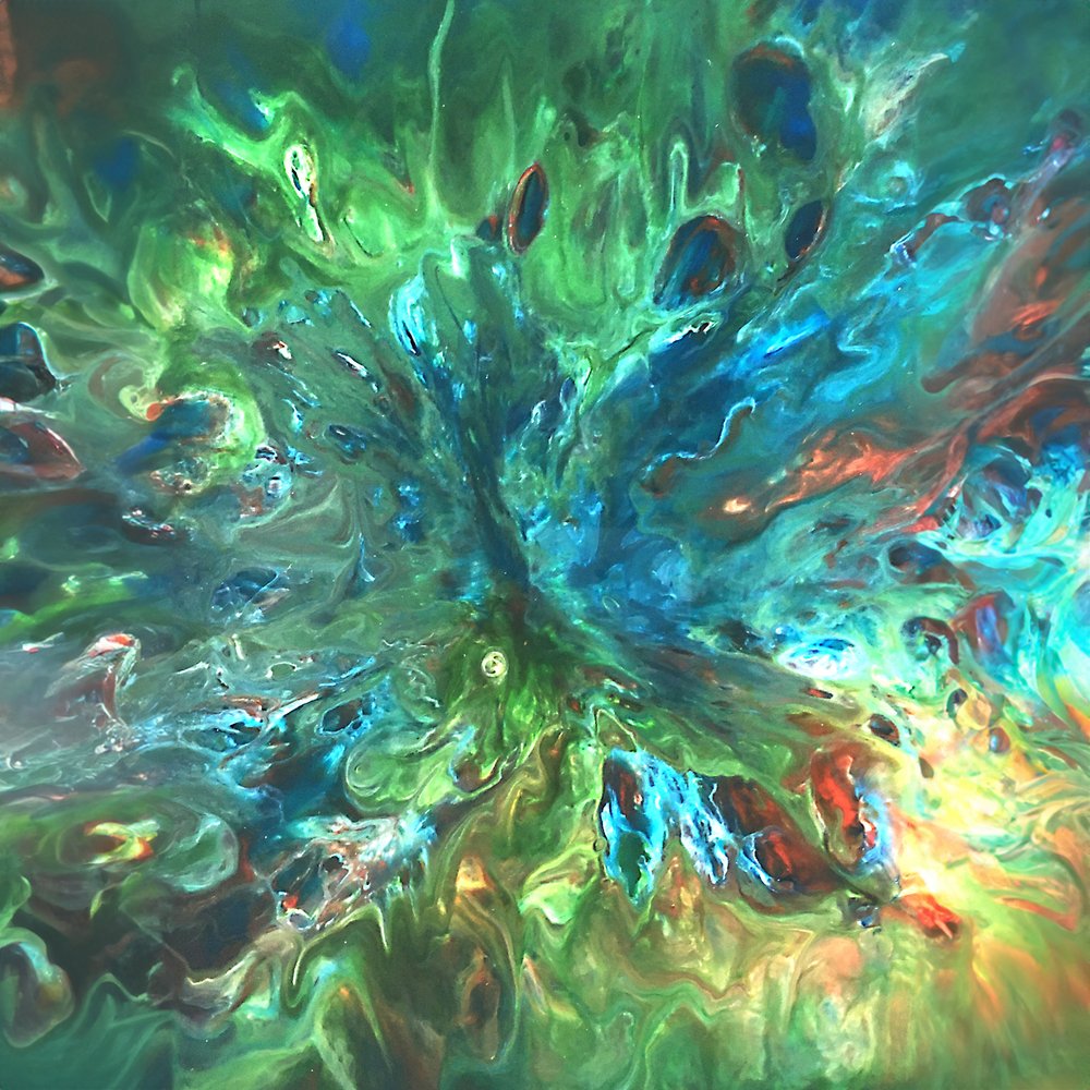 Abstrato fluido e vibrante de Jonas Weikel