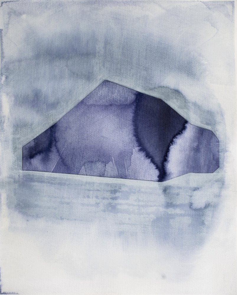 Geometria Abstrata Azul de Joshua Hoskins