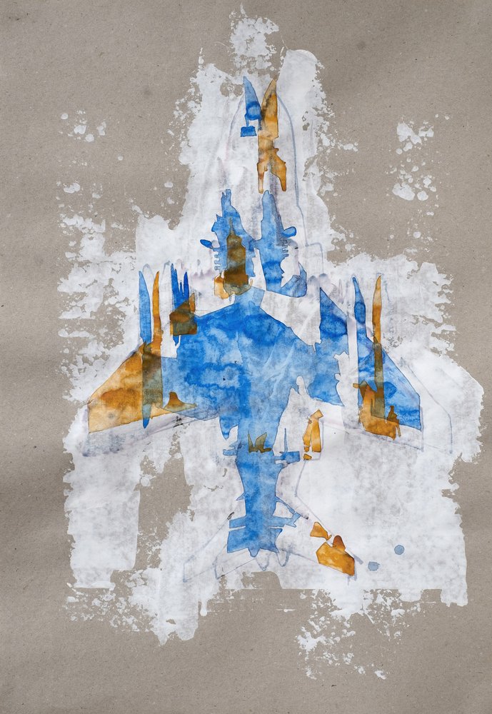 Avião de caça abstrato de Joshua Hoskins