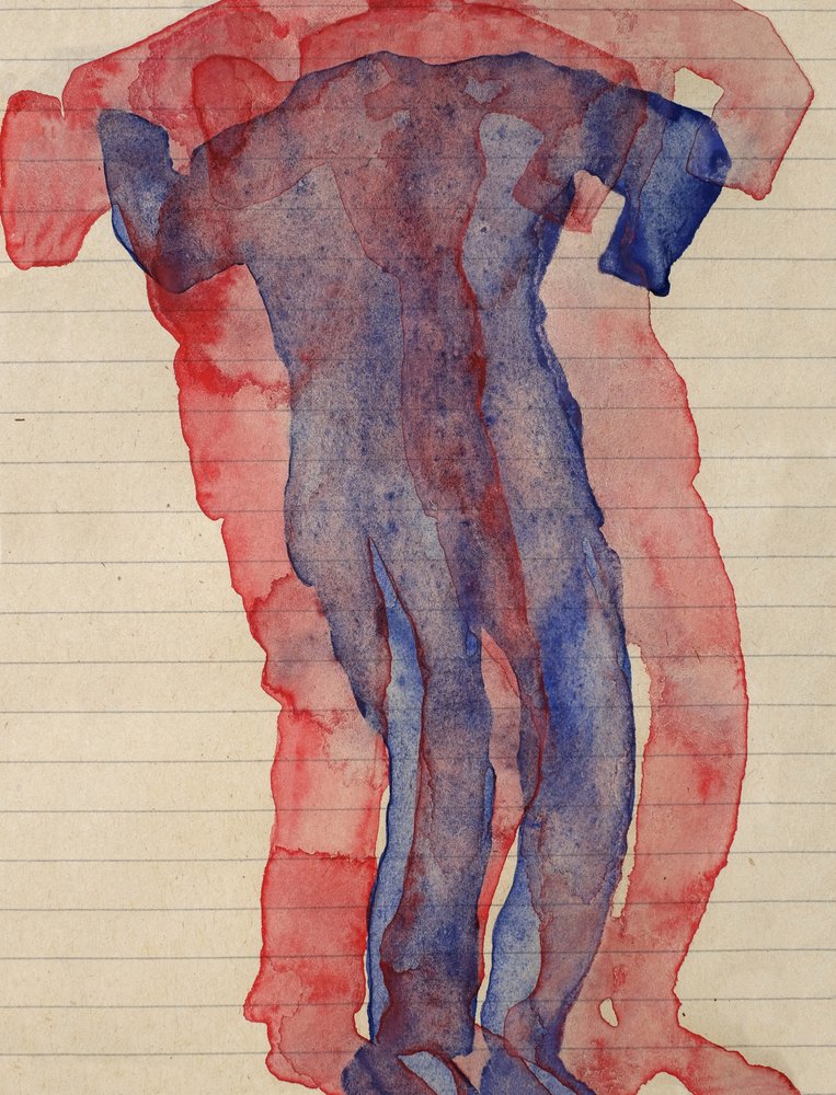 Formas humanas em camadas de Joshua Hoskins