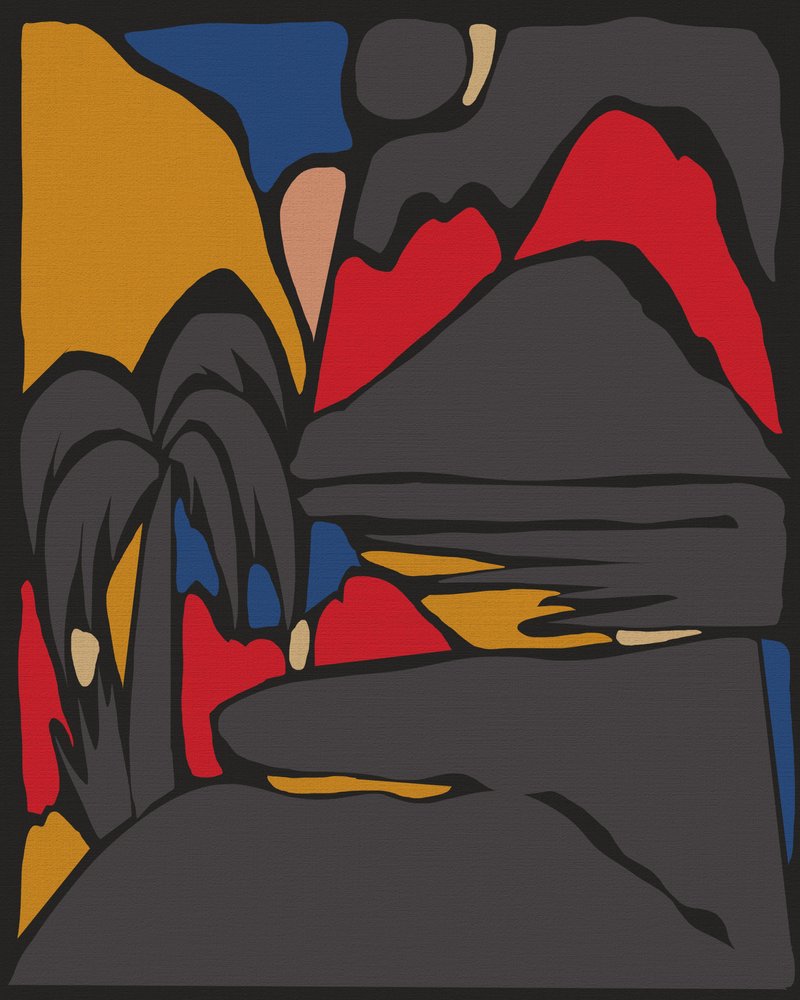 Paisagem tropical abstrata de Josie George