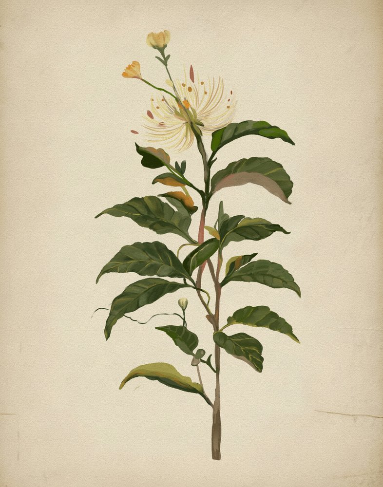 Elegante Flor Botânica de Josie George