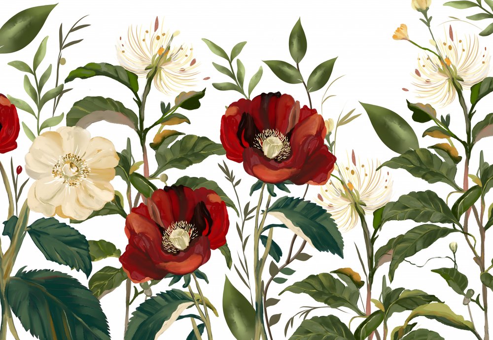 Flores botânicas elegantes de Josie George