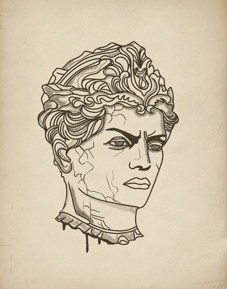 Busto de um Ancião Feroz de Josie George