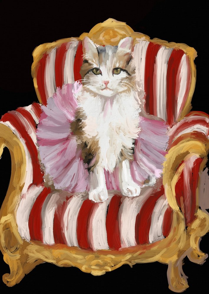 Gatinho Real com Tutu de Josie George