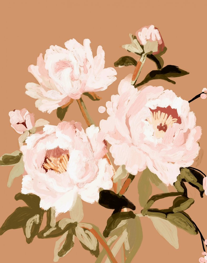 Peónias rosa claro de Josie George