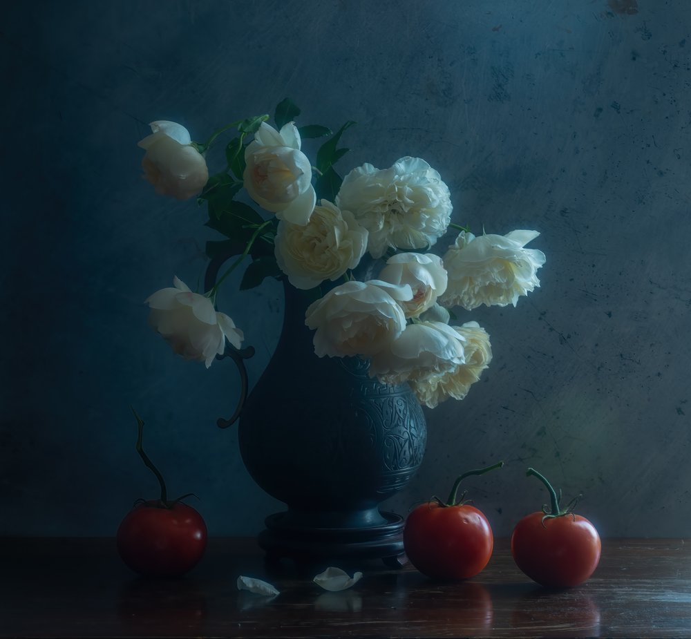 Rosas e Tomates Elegantes de Judy Tseng