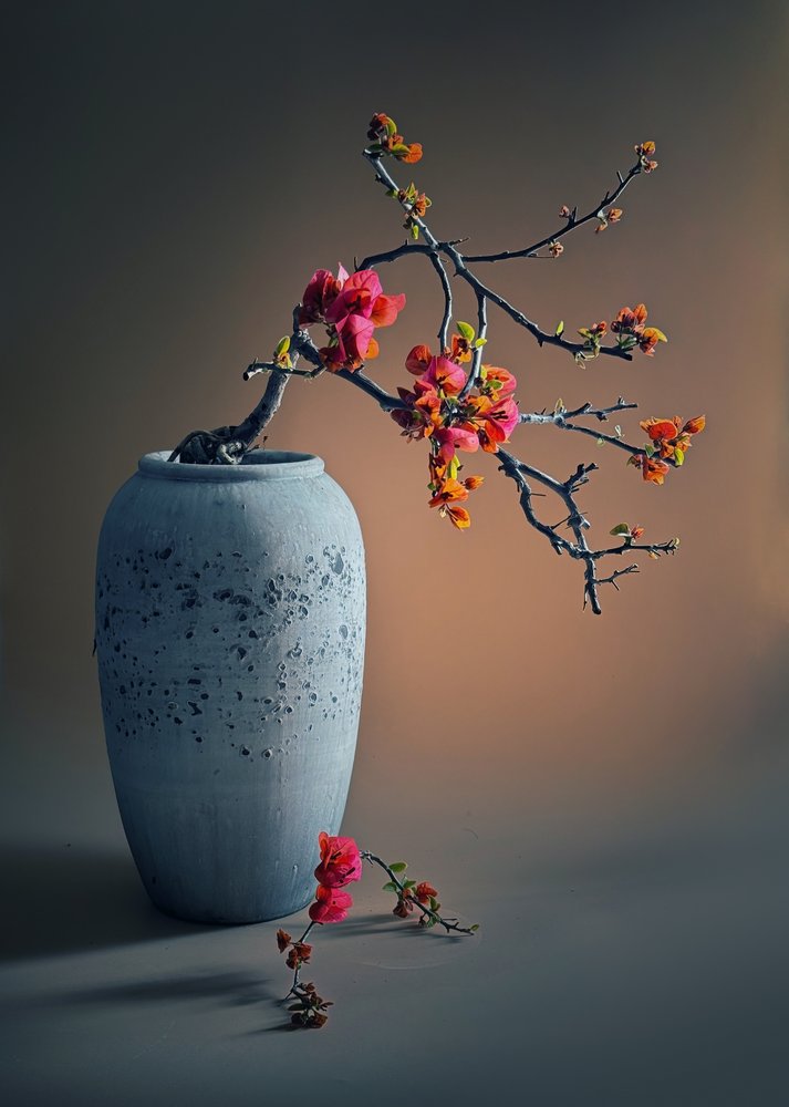 Arranjo floral zen de Judy Tseng