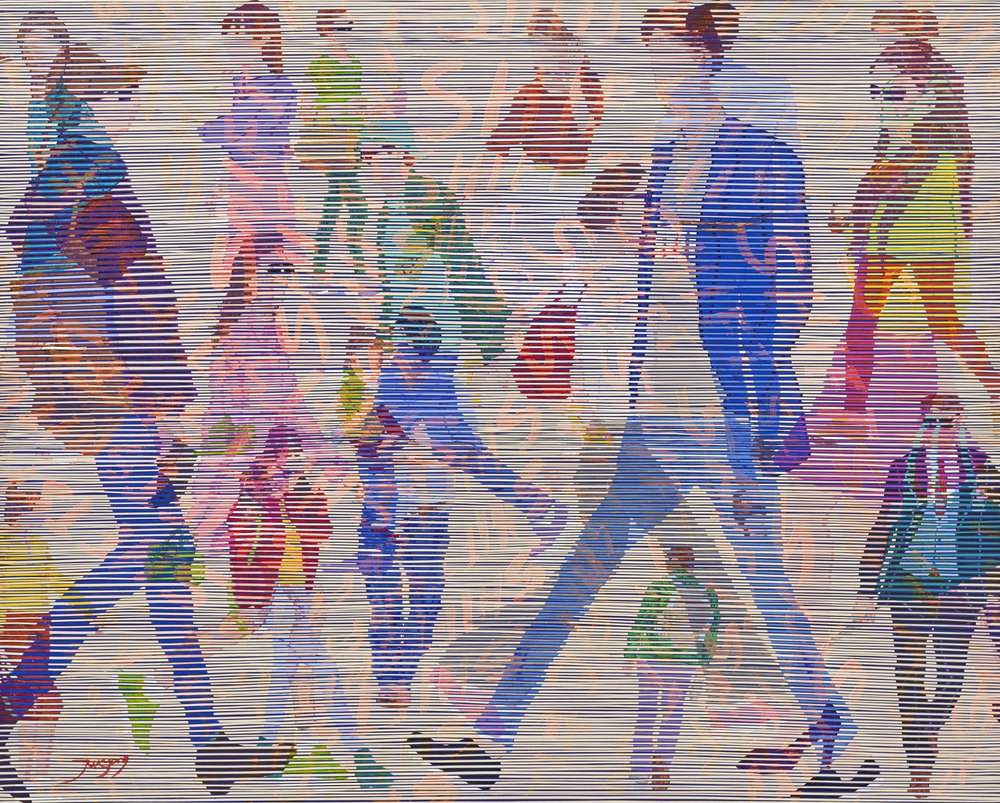 Passeantes da Cidade Abstrata de Jukyong Park