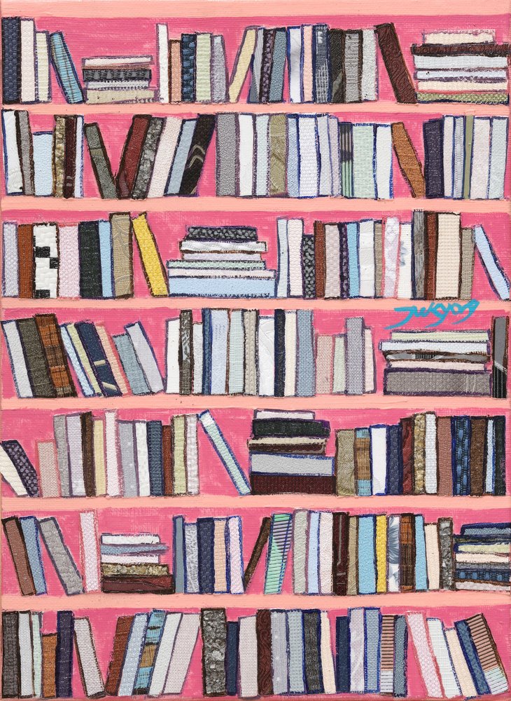 Estantes de livros coloridas de Jukyong Park
