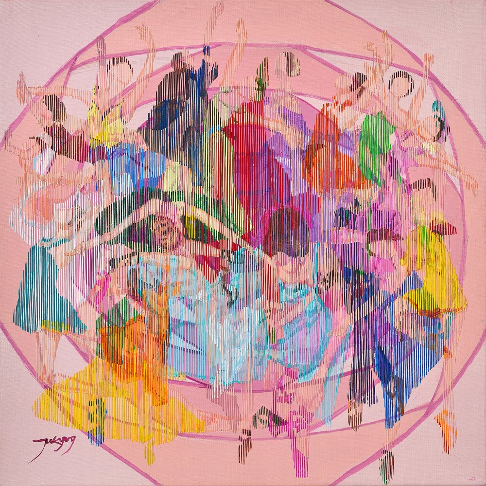 Movimento de dança colorido de Jukyong Park