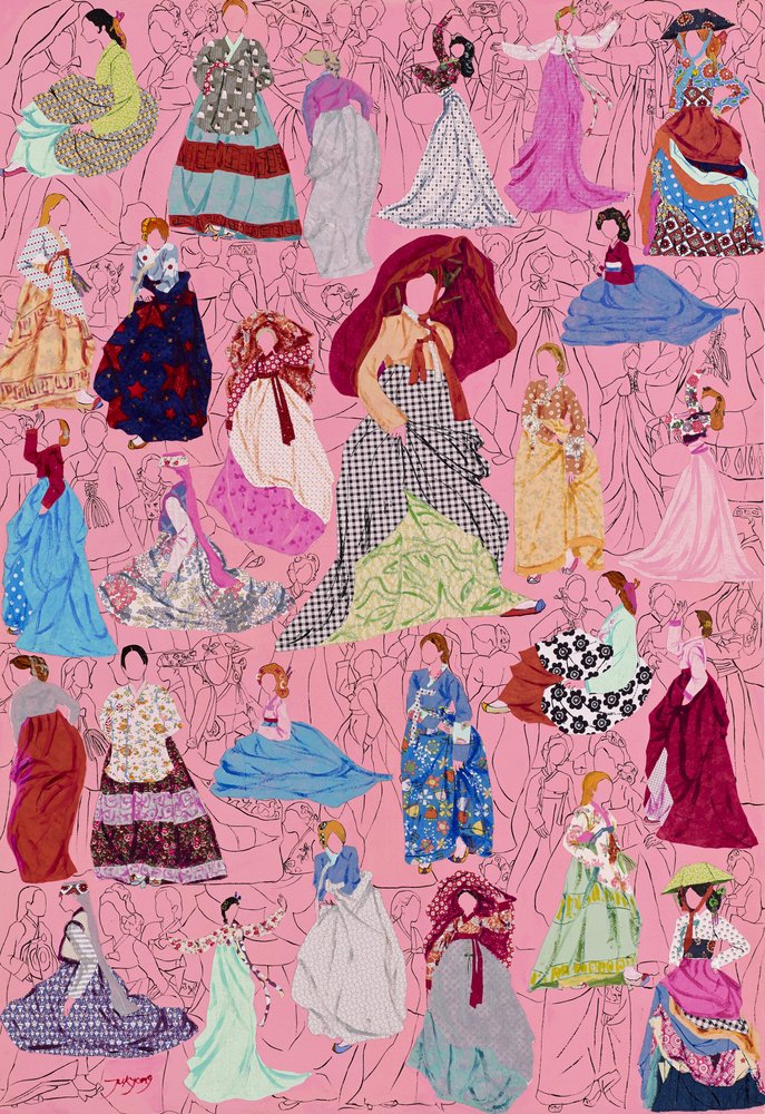 Colagem de moda coreana de Jukyong Park
