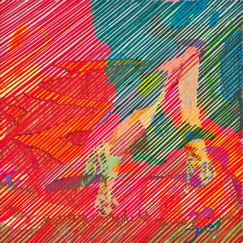 Movimento abstrato vibrante de Jukyong Park