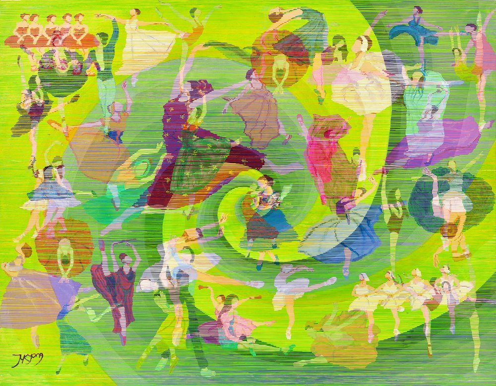 Redemoinho de Dança Vibrante de Jukyong Park