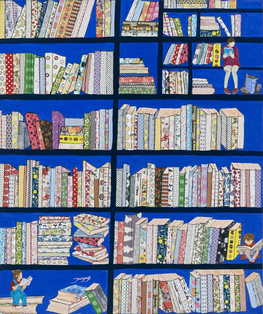 Livros da Biblioteca Vibrante de Jukyong Park