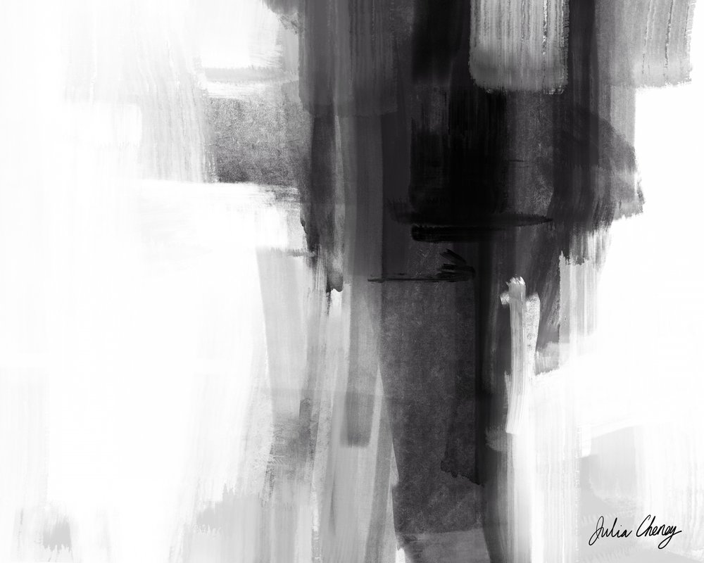 Contraste abstrato moderno de Julia Cheney
