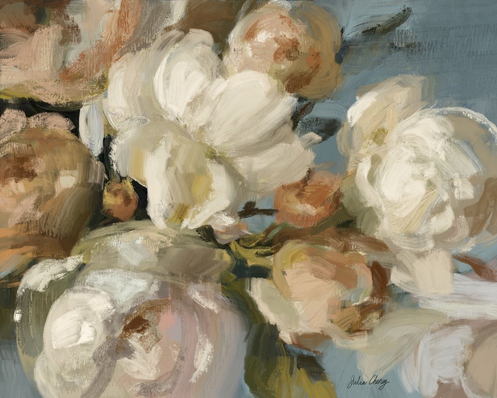 Flores brancas e delicadas de Julia Cheney
