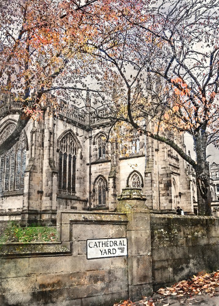 Pátio da Catedral no Outono de Justyna Jaszke