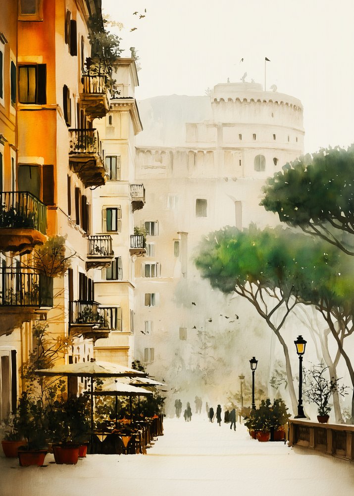 Vista encantadora de Roma de Justyna Jaszke