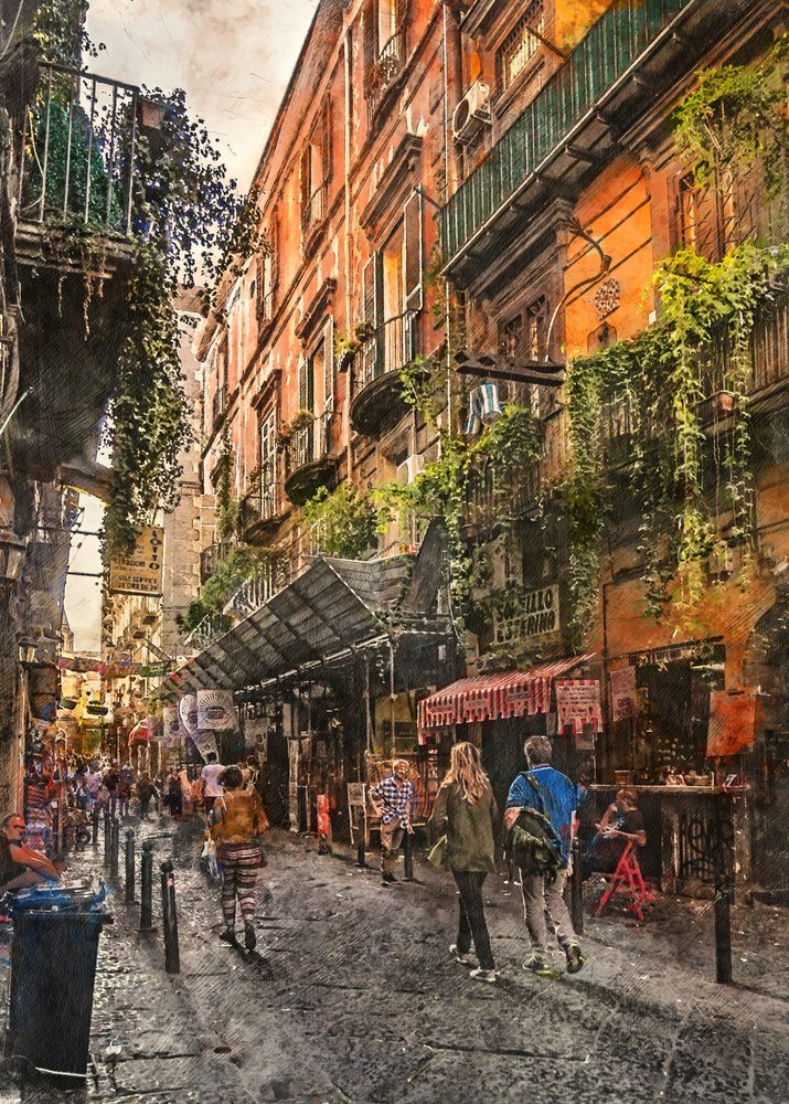 Rua histórica italiana de Justyna Jaszke