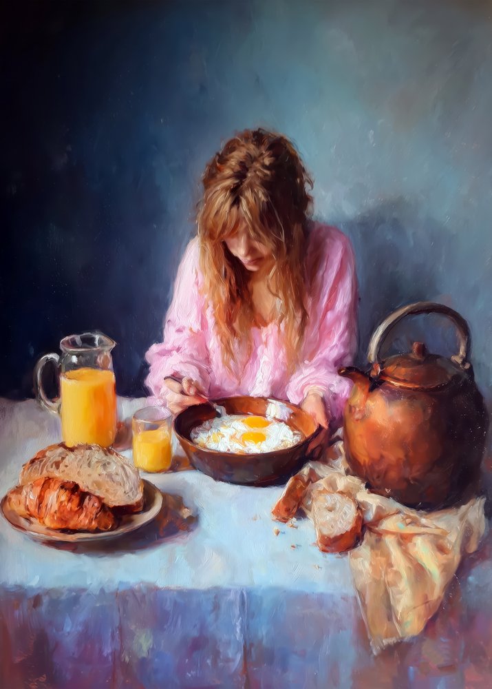 Pequeno-almoço numa manhã tranquila de Justyna Jaszke