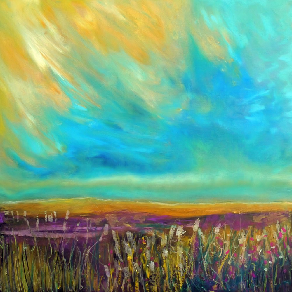 Vibrante paisagem de campo de Justyna Jaszke