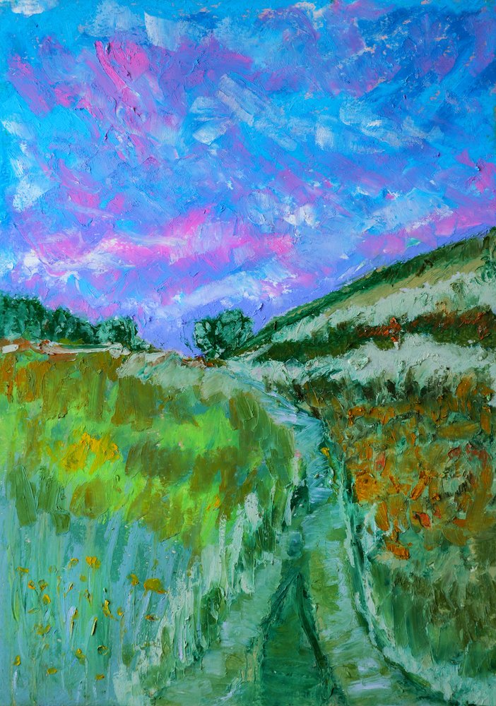 Caminho de campo vibrante de Justyna Jaszke