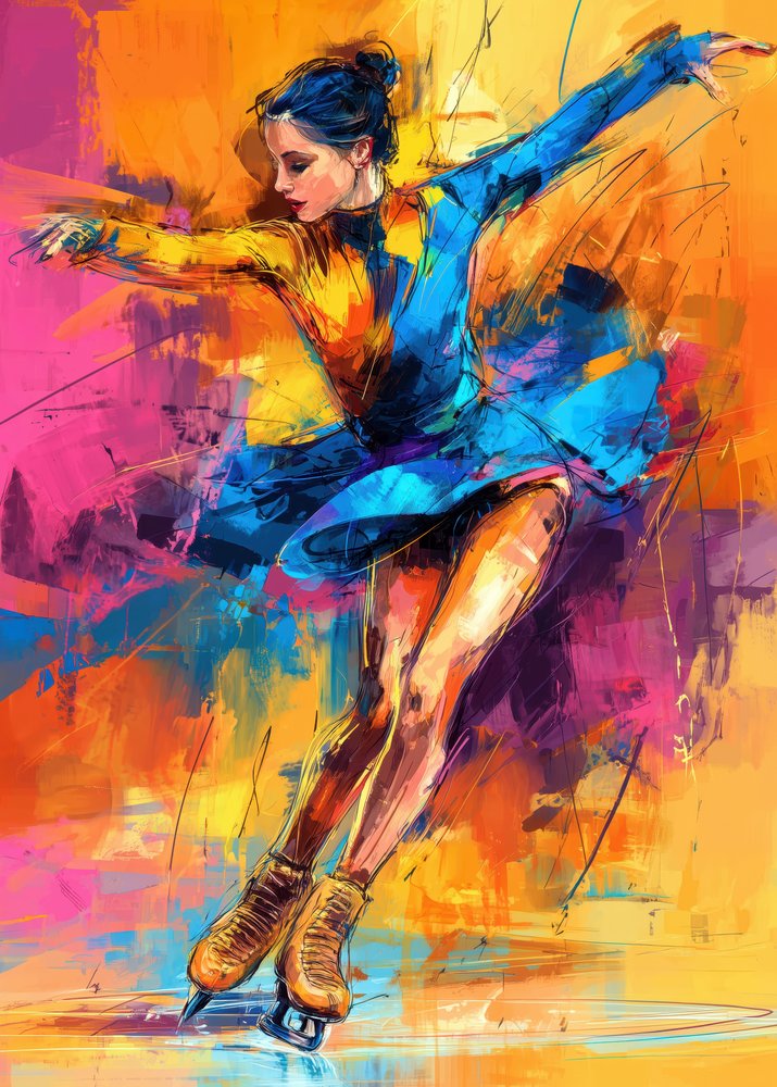 Patinadora artística cheia de energia de Justyna Jaszke