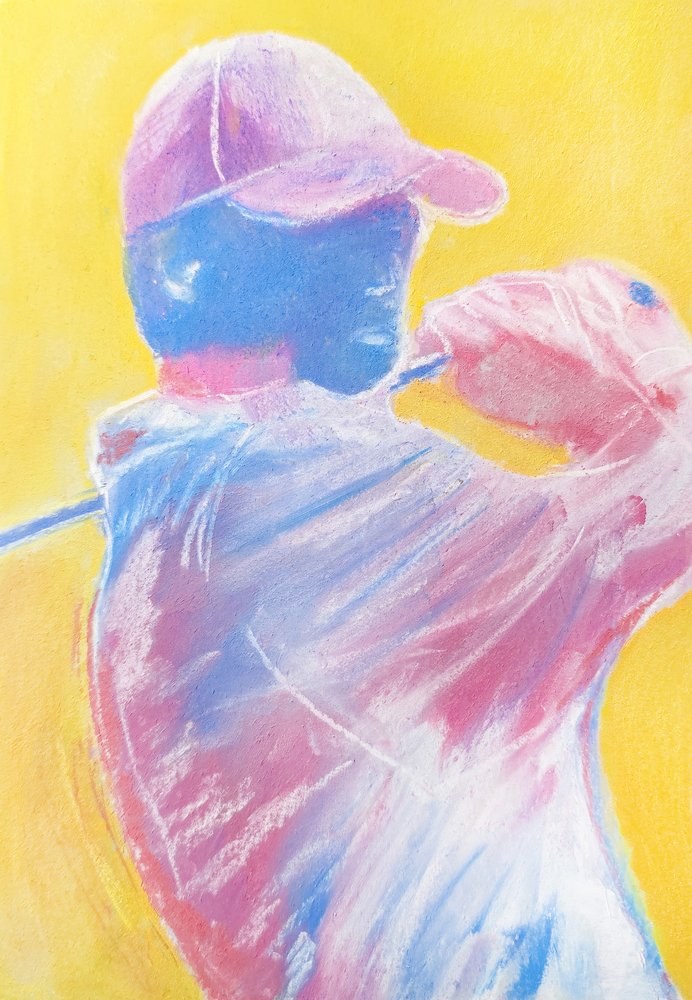 Um swing de golfe cheio de energia de Justyna Jaszke