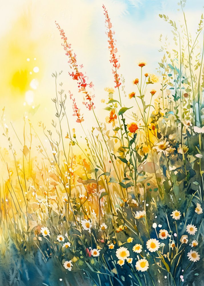 Flores vibrantes do prado de Justyna Jaszke