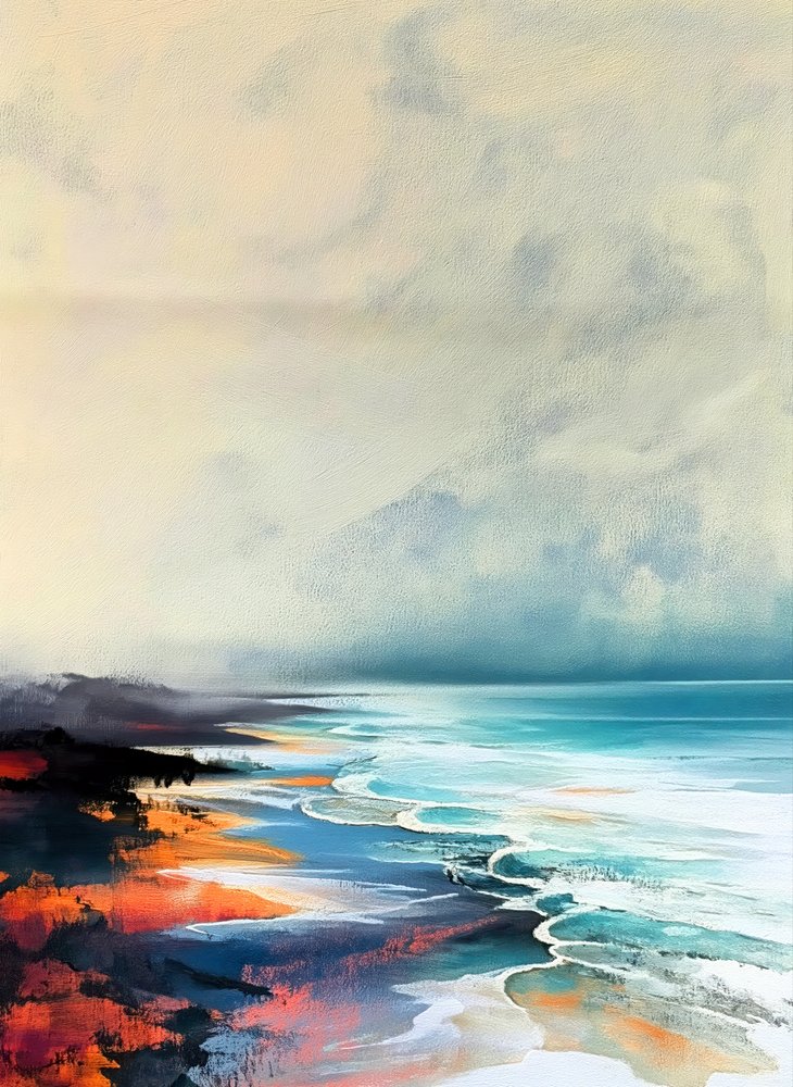 Ondas do mar vibrantes de Justyna Jaszke