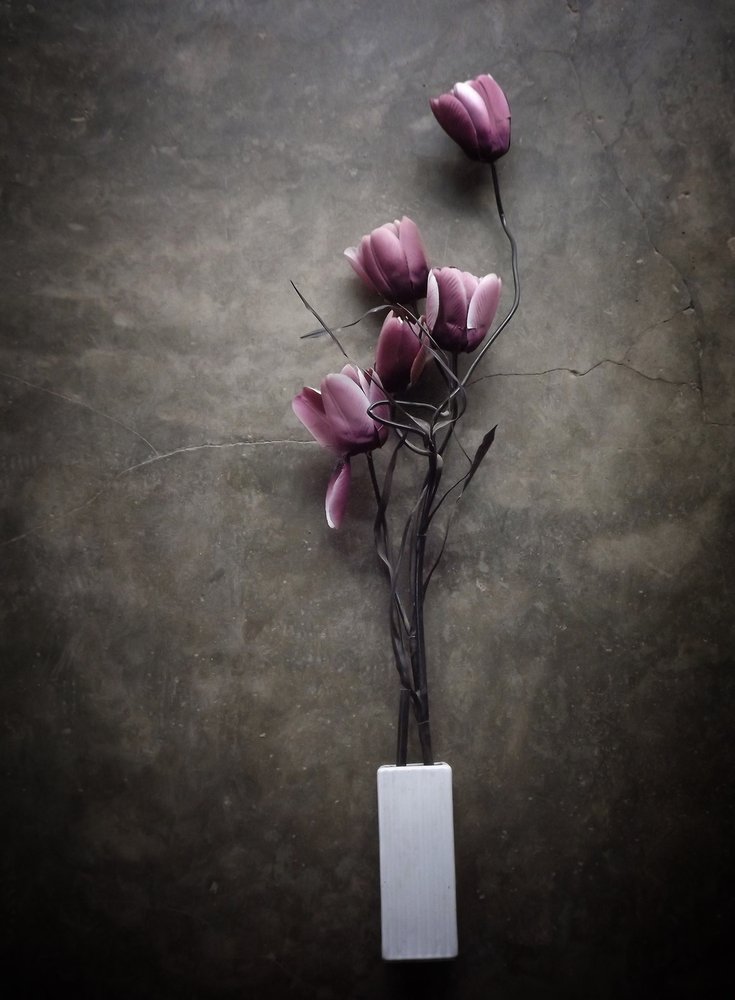 Tulipas roxas melancólicas de Kahar Lagaa