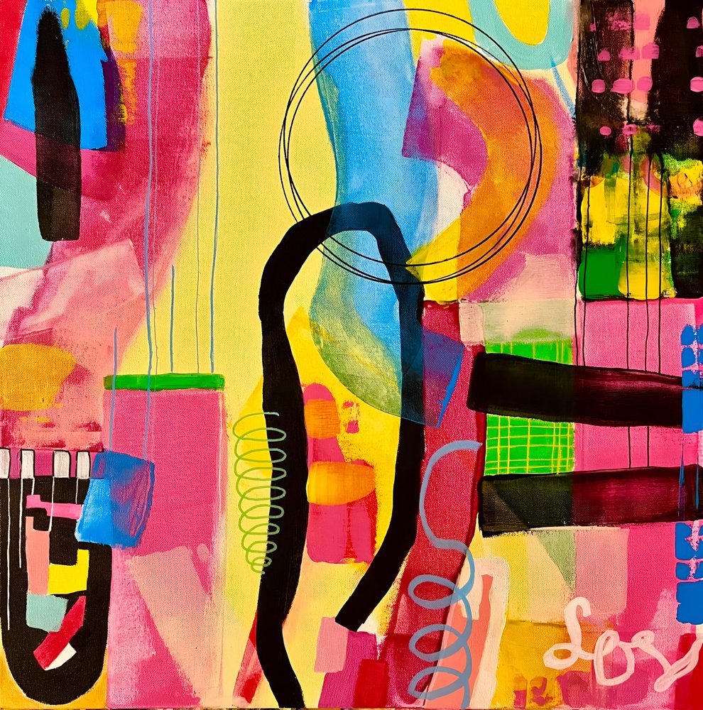 Formas abstratas coloridas de Kajsa Bergström