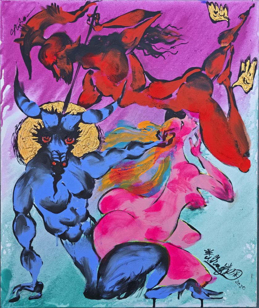 Azul Demónio Rosa Nude de Kanat Ibragimov