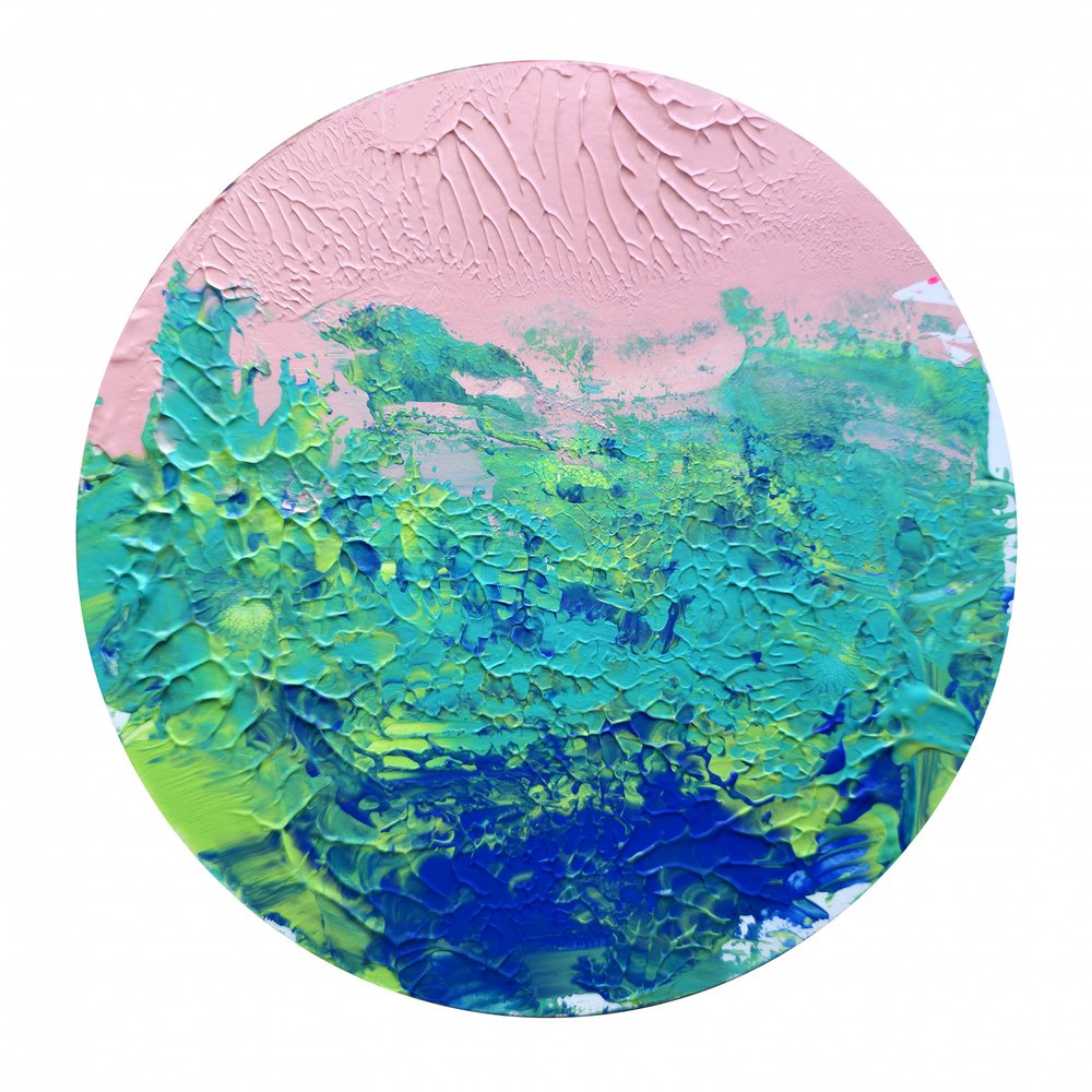 Horizonte abstrato colorido de Kanat Ibragimov
