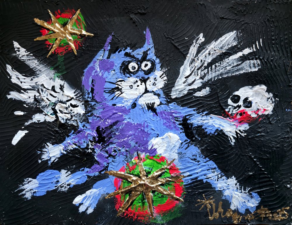 Gato de fantasia sombria de Kanat Ibragimov