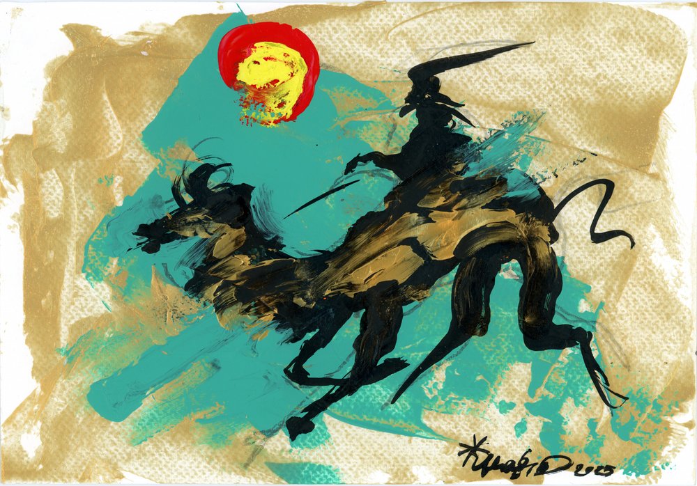 Cavaleiro Dinâmico Cavalo Dourado de Kanat Ibragimov