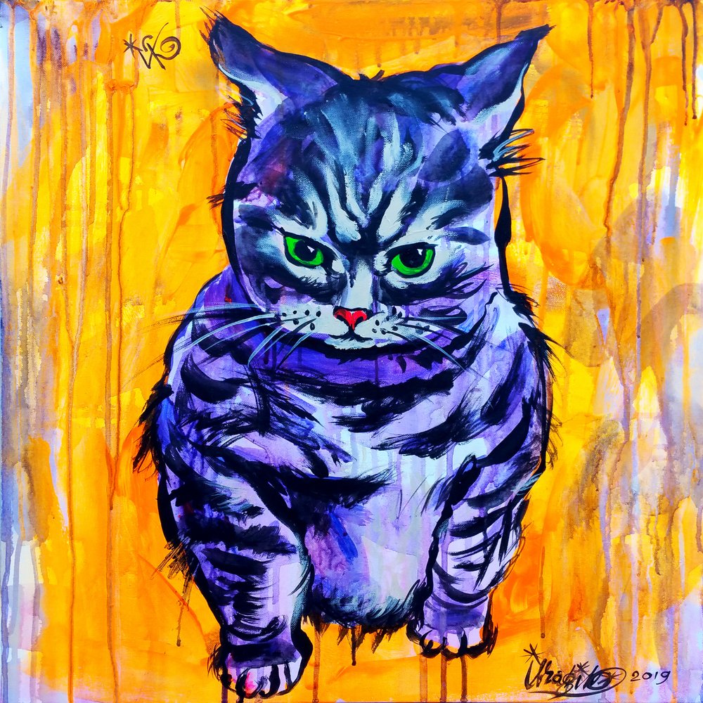 Gato Roxo Mal-humorado de Kanat Ibragimov