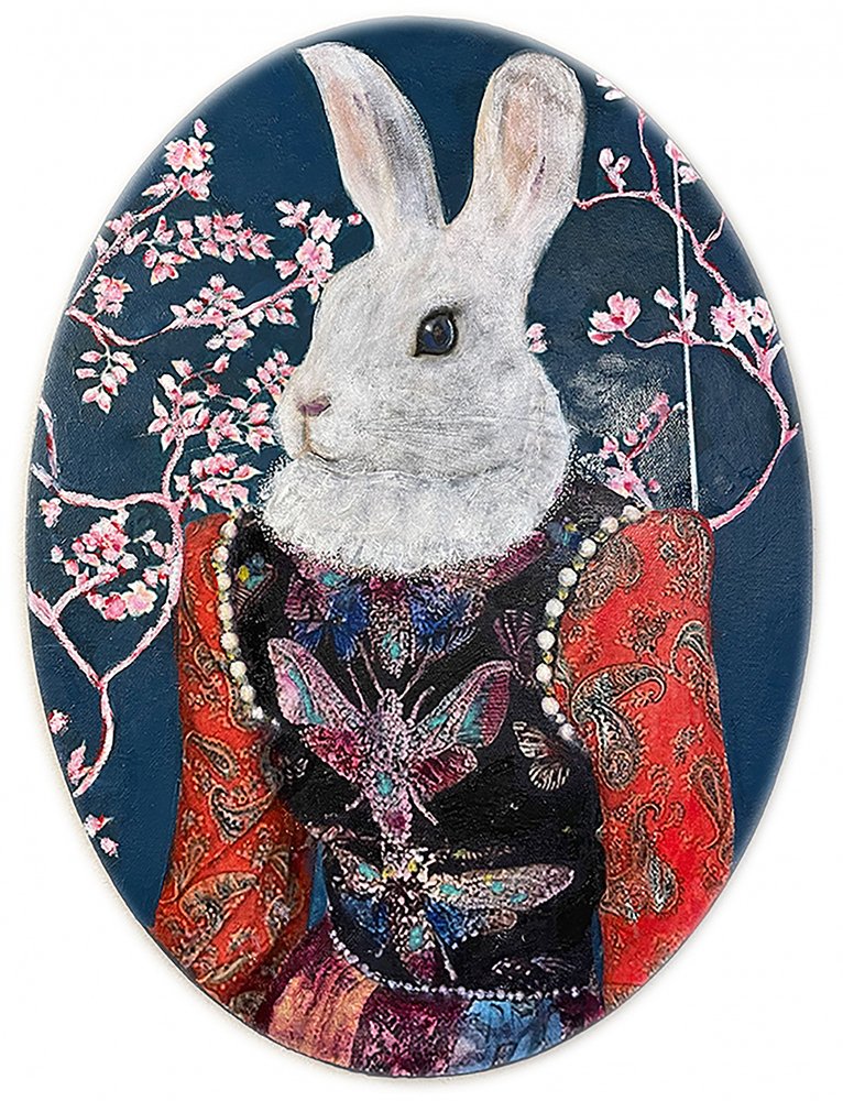 Retrato de um coelho caprichoso de Karenina Fabrizzi