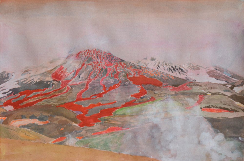 Erupção vulcânica violenta de Karin Bos